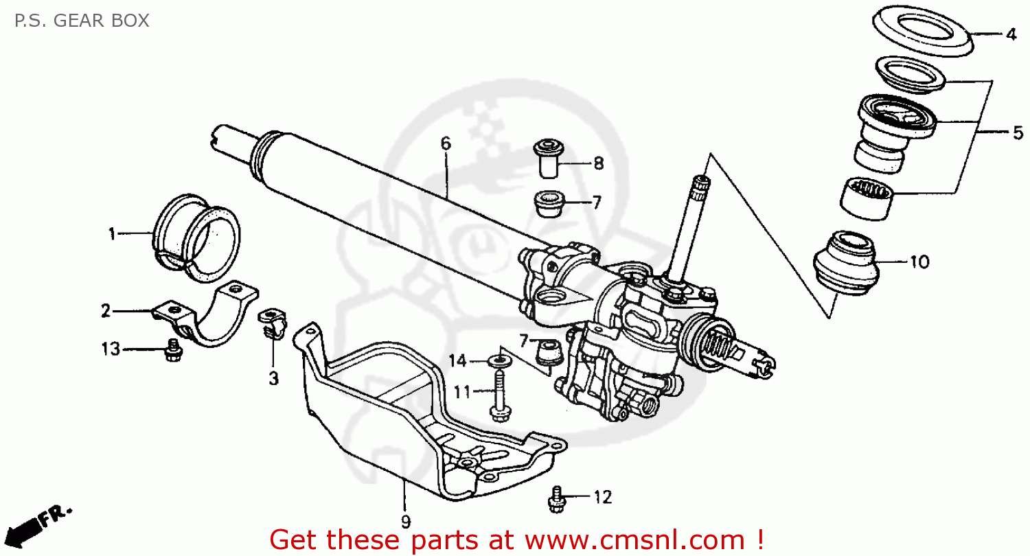 53436SM4000: Cush B P/s G/box Honda - buy the 53436-SM4-000 at CMSNL