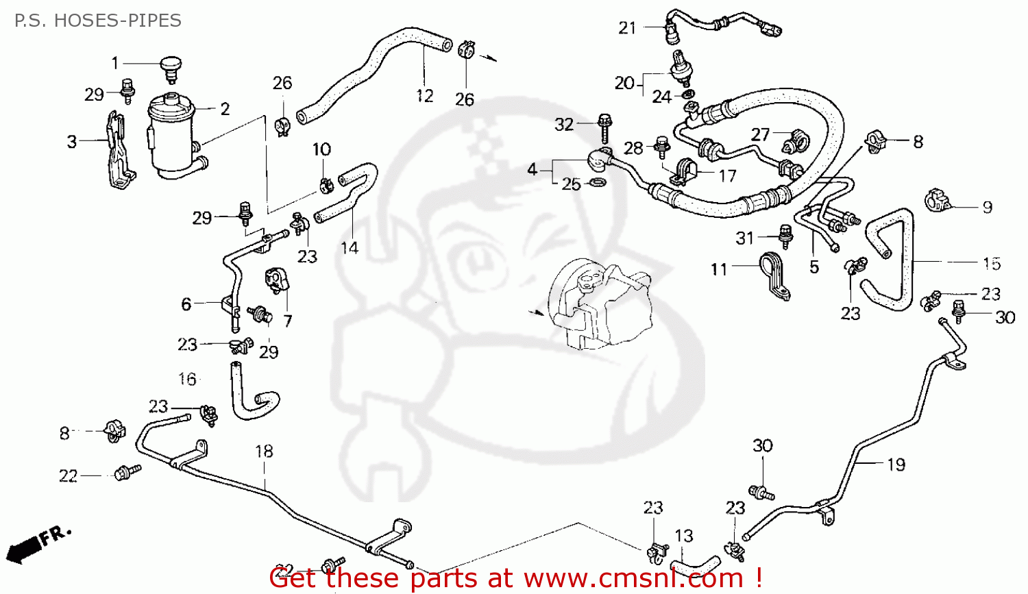 53765SV7A02 Pipe Comp,p/s Coo Honda buy the 53765SV7A02 at CMSNL