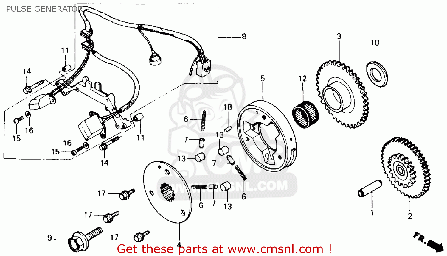 28115MN0000: Flange,start Clut Honda - buy the 28115-MN0-000 at CMSNL