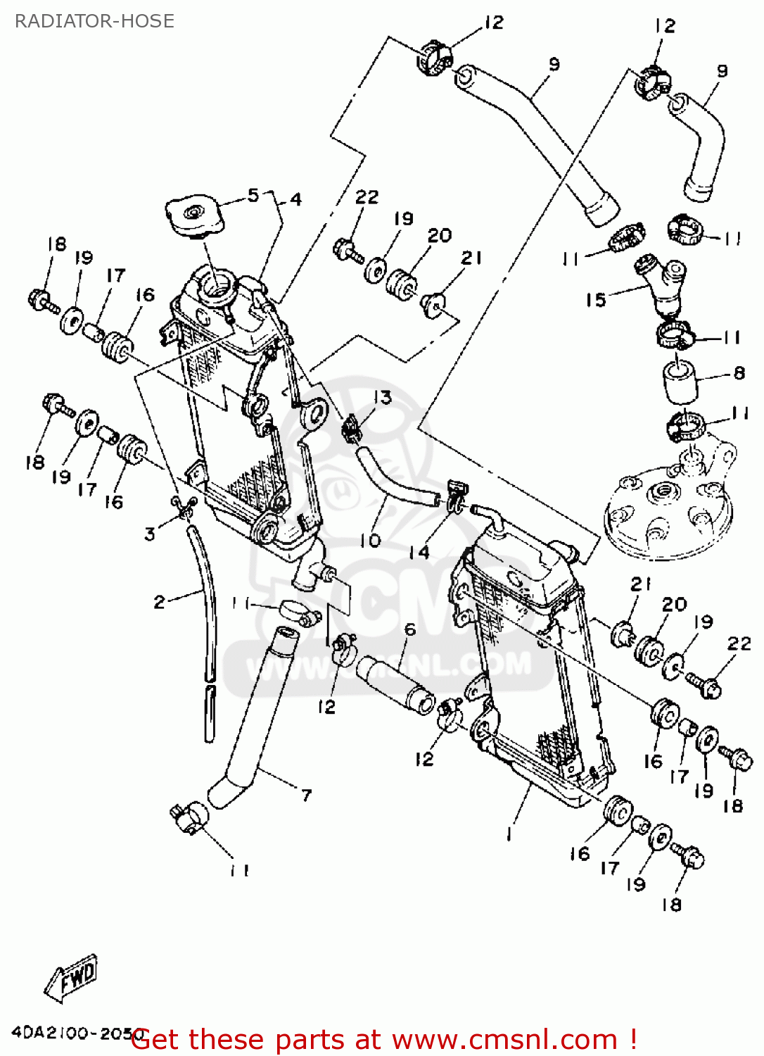 4DA1248300: Pipe 3 Yamaha - buy the 4DA-12483-00 at CMSNL