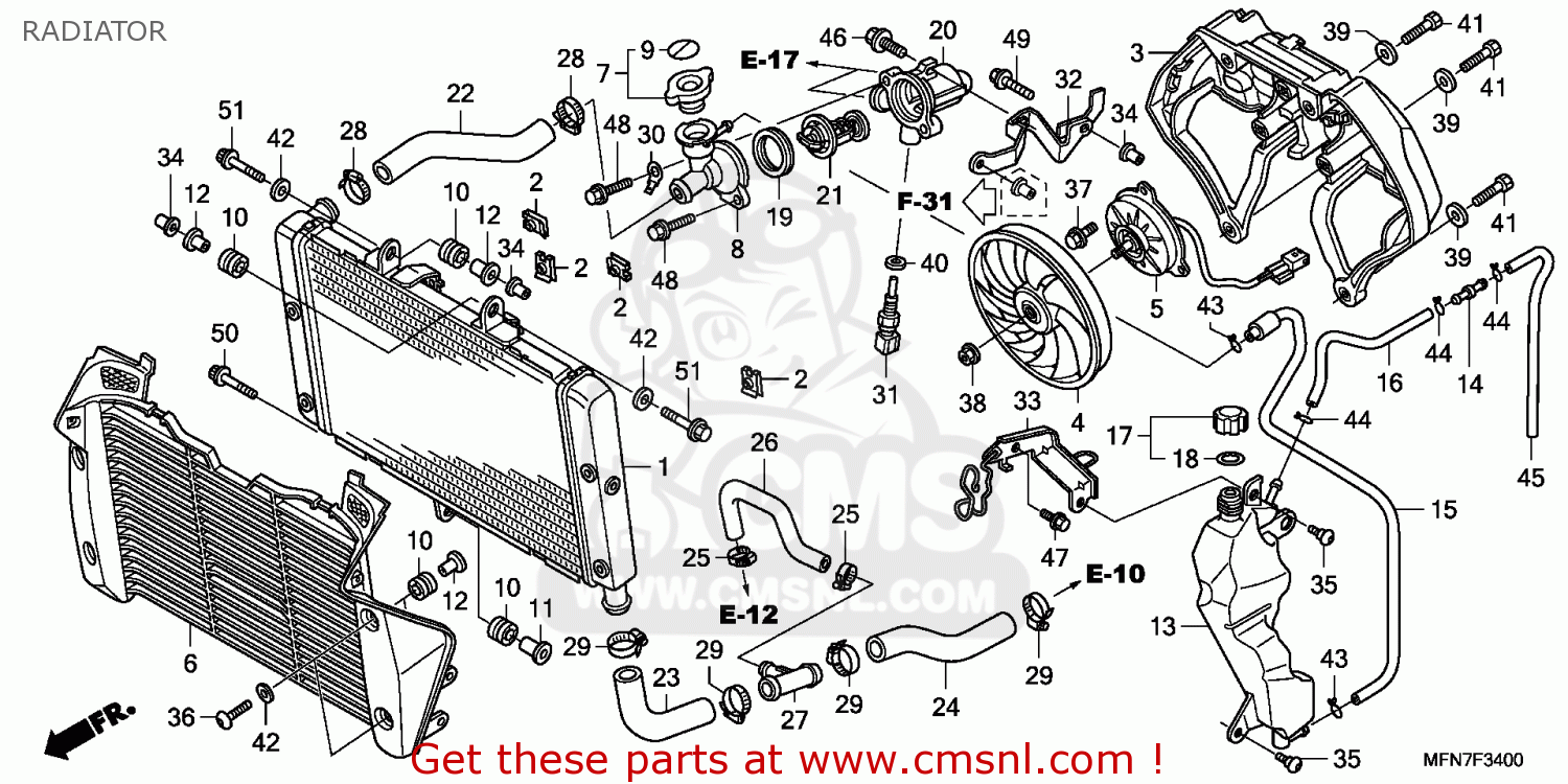 Honda STAY,CLUTCH CABLE 50224MFND00