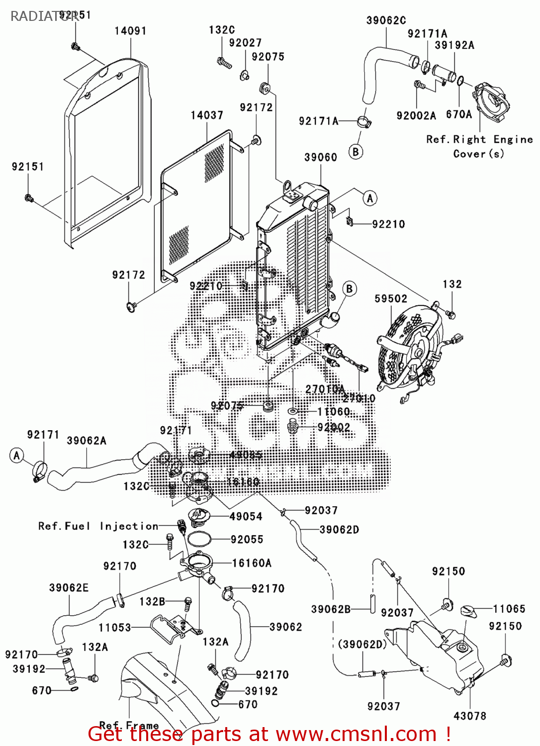 Kawasaki BRACKET,THERMOSTAT CA 110530009 Kawasaki BRACKET,THERMOSTAT CA 110530009