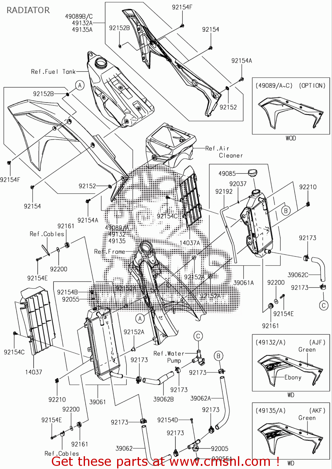 49089093625M Shroudengine,lh,l.gr Kawasaki buy the 49089093625M