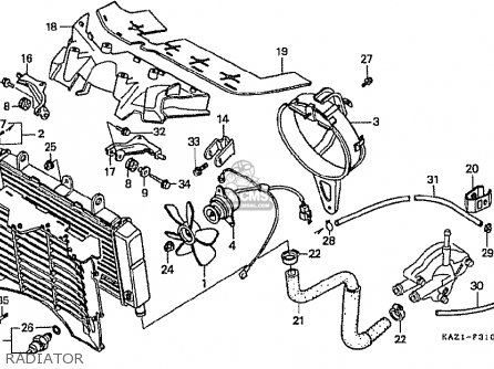 MOTOR,COOLING FAN for CBR250RR MC22 1990 (L) JAPAN - order at CMSNL