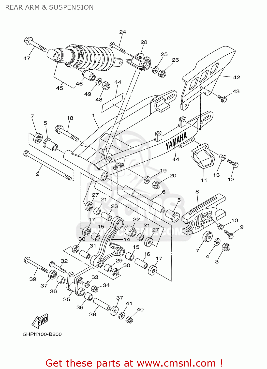 1B2F217A00: Arm, Relay Yamaha - buy the 1B2-F217A-00 at CMSNL