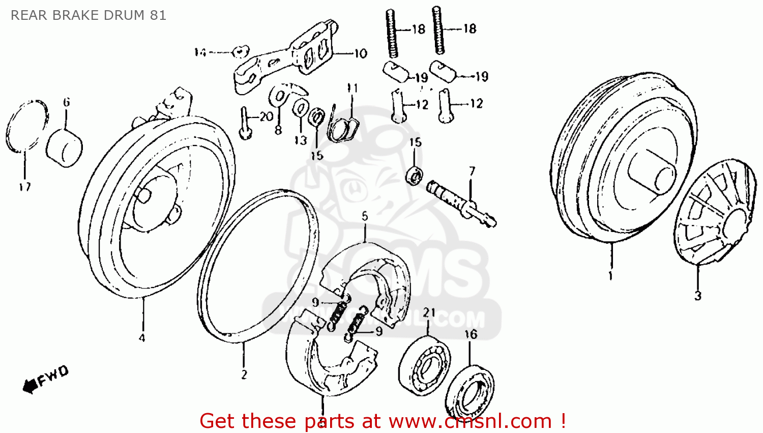 42622961000 Drum, Brake Honda buy the 42622961000 at CMSNL