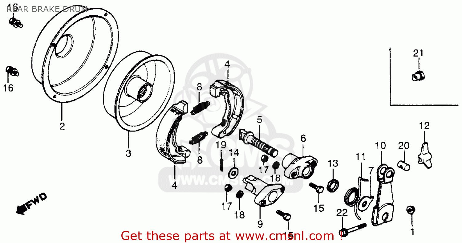 ARM,RR.BRAKE for ATC70 1978 USA - order at CMSNL