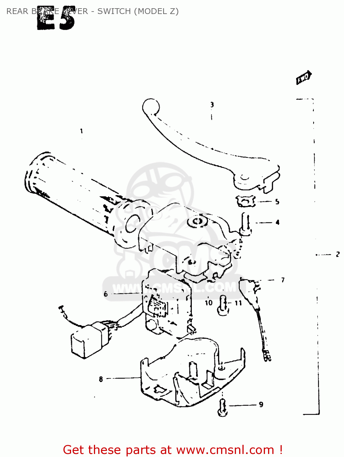 5750002101 Brake Lever / Switch Assy Suzuki buy the 5750002101 at CMSNL