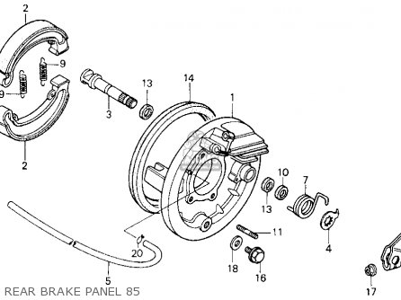 Rear Brake Shoes fits 1985 1986 1987 Fits Honda Big Red 250 ATC250ES Brakes