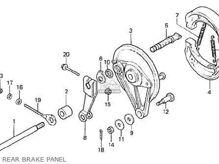 AXLE,RR.WHEEL for MBX80FWD 1983 (D) - order at CMSNL