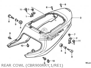 77210MCJ870ZB: Cowl Set, Rr. (wl) * Honda - buy the 77210-MCJ-870ZB at ...