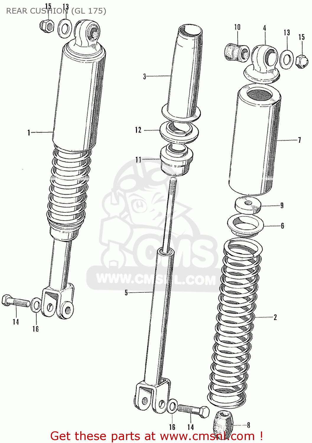 52459309000 Seat, Rear Shock Absorber Spring Upper Honda buy the