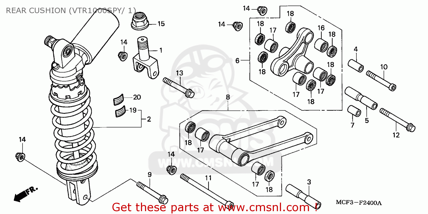52465MCF000 Arm Sub Assy,cush Honda buy the 52465MCF000 at CMSNL
