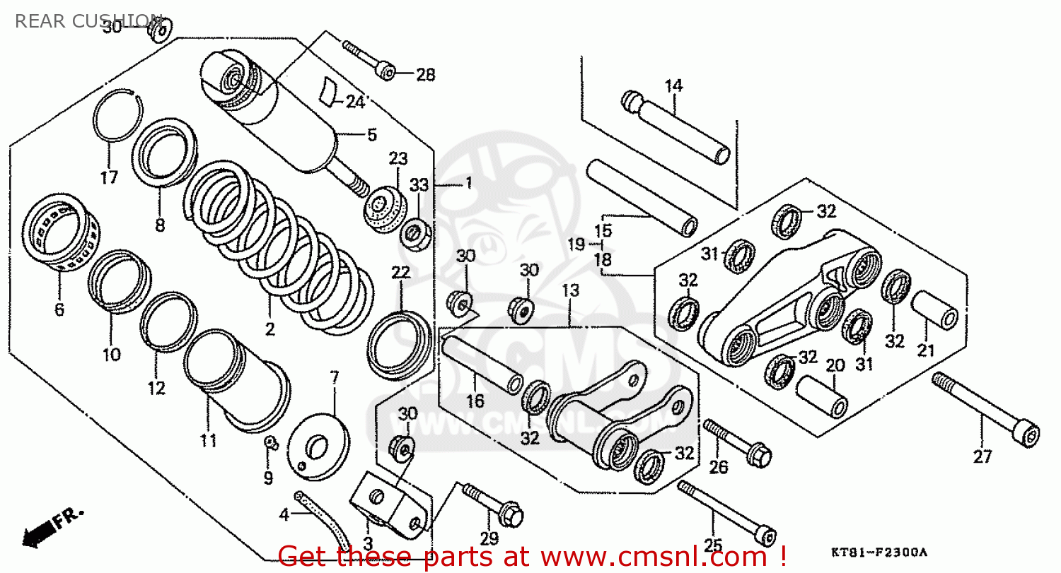 52400KT8013 Cushion Assy.,rea Honda buy the 52400KT8013 at CMSNL