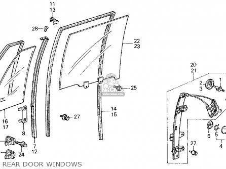 Glass, R, Rr, Door photo