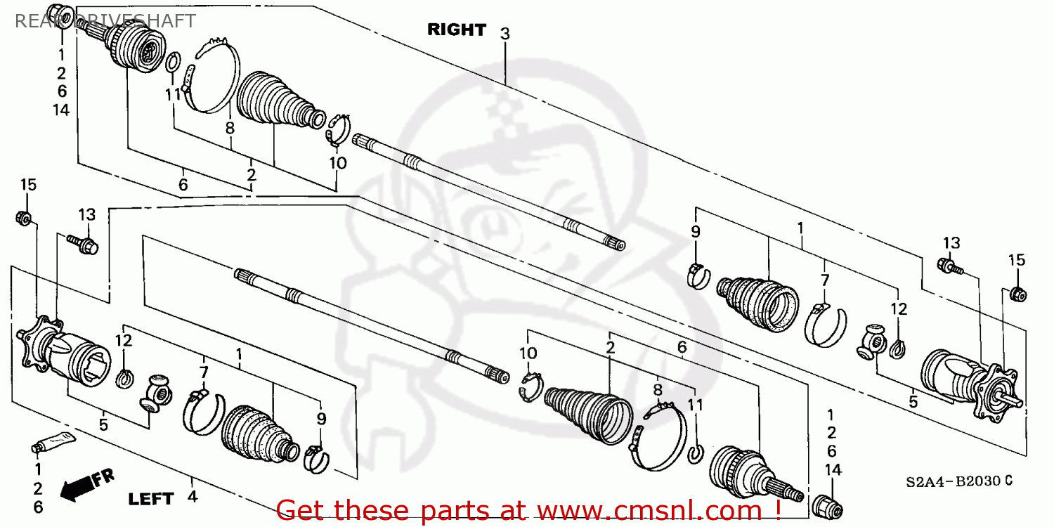 42310S2A951 Shaft Assy,r Driv Honda buy the 42310S2A951 at CMSNL