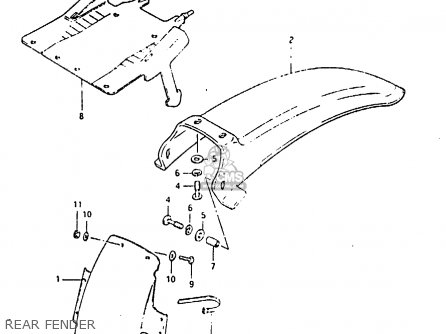 6311214130: Rear Fender,front Suzuki - buy the 63112-14130 at CMSNL