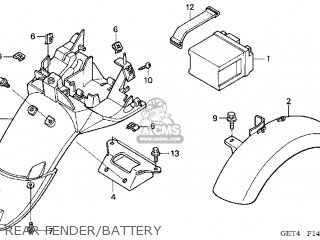 80100GET000: Fender ,rr Inner Honda - buy the 80100-GET-000 at CMSNL