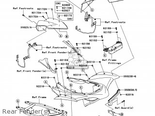 FENDER-REAR, MAIN, BLAC