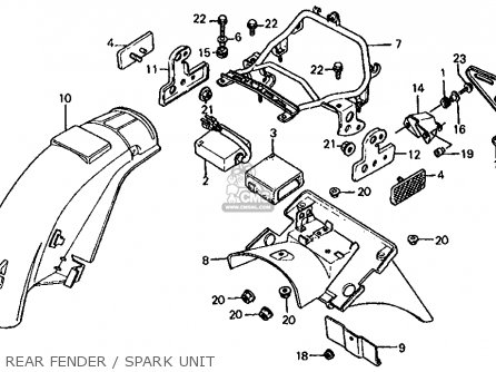 80100MJ4670: Fender,a Rear Honda - buy the 80100-MJ4-670 at CMSNL