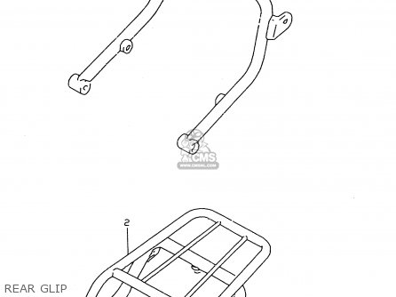 (43980-14D90-1TS) GRIP, REAR (CHARCOAL) (43980-14D90-1TS) GRIP, REAR (CHARCOAL)