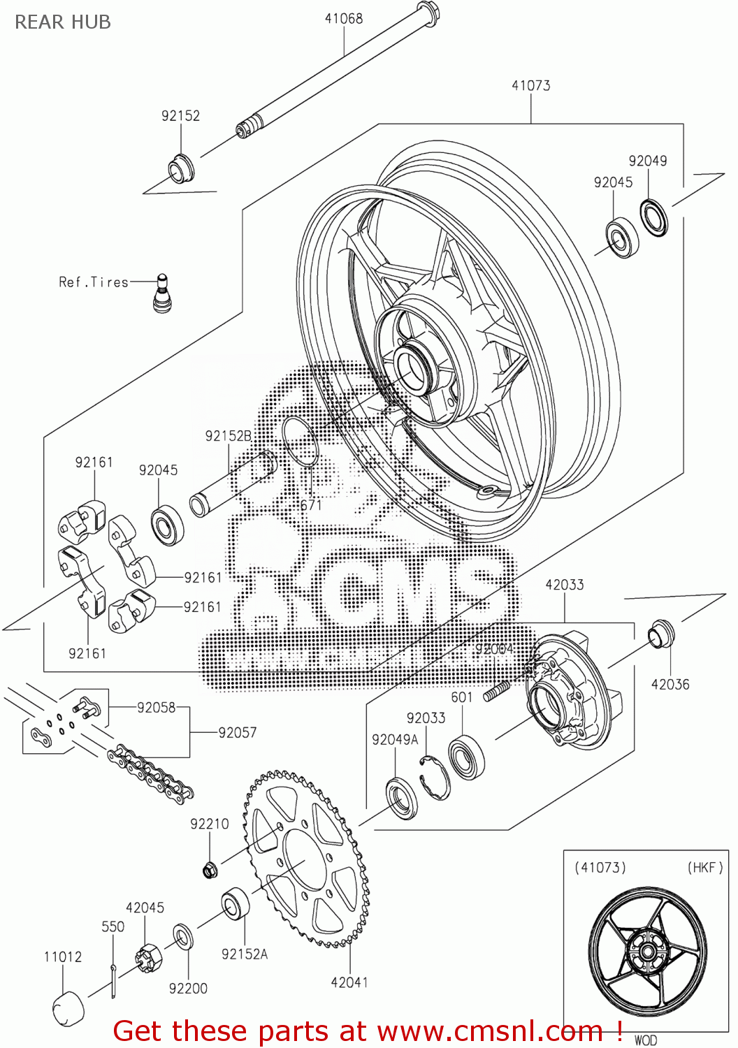Kawasaki JOINT-CHAIN 920580044 Kawasaki JOINT-CHAIN 920580044