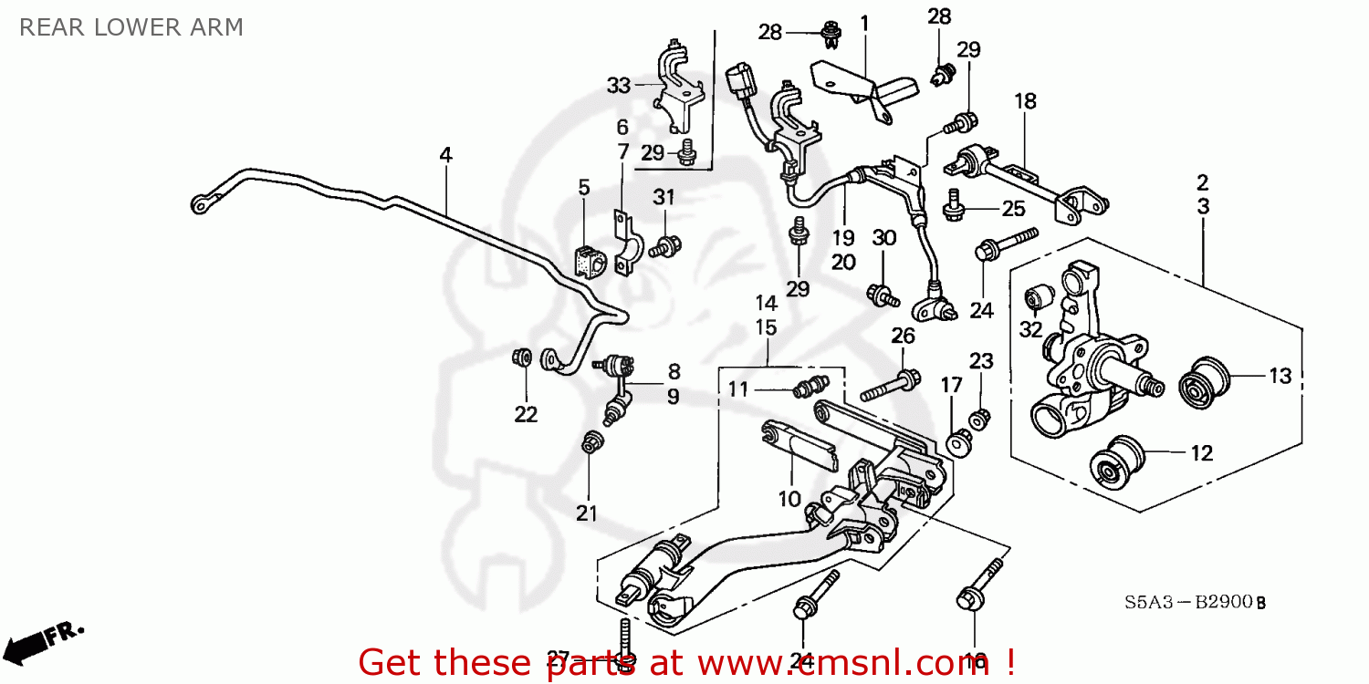 LINK COMP,STABI R RR for CIVIC 2004 (4) 4DR EX SIDE SRS (KA) - order at  CMSNL