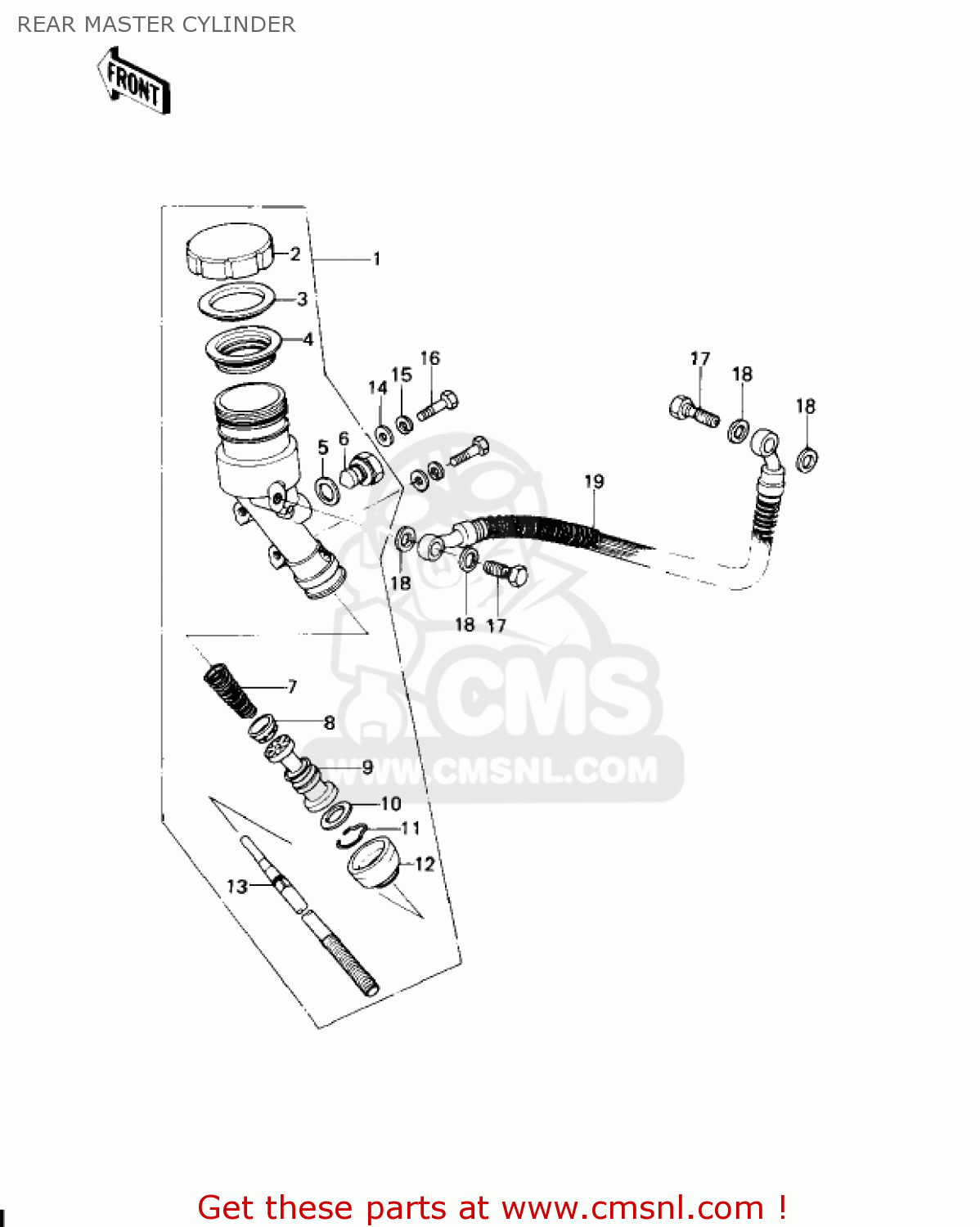430151004 Master Cylinder Assembly,rear Kawasaki buy the 430151004