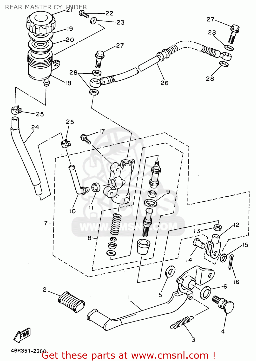 Yamaha PEDAL, BRAKE 4BP2721110