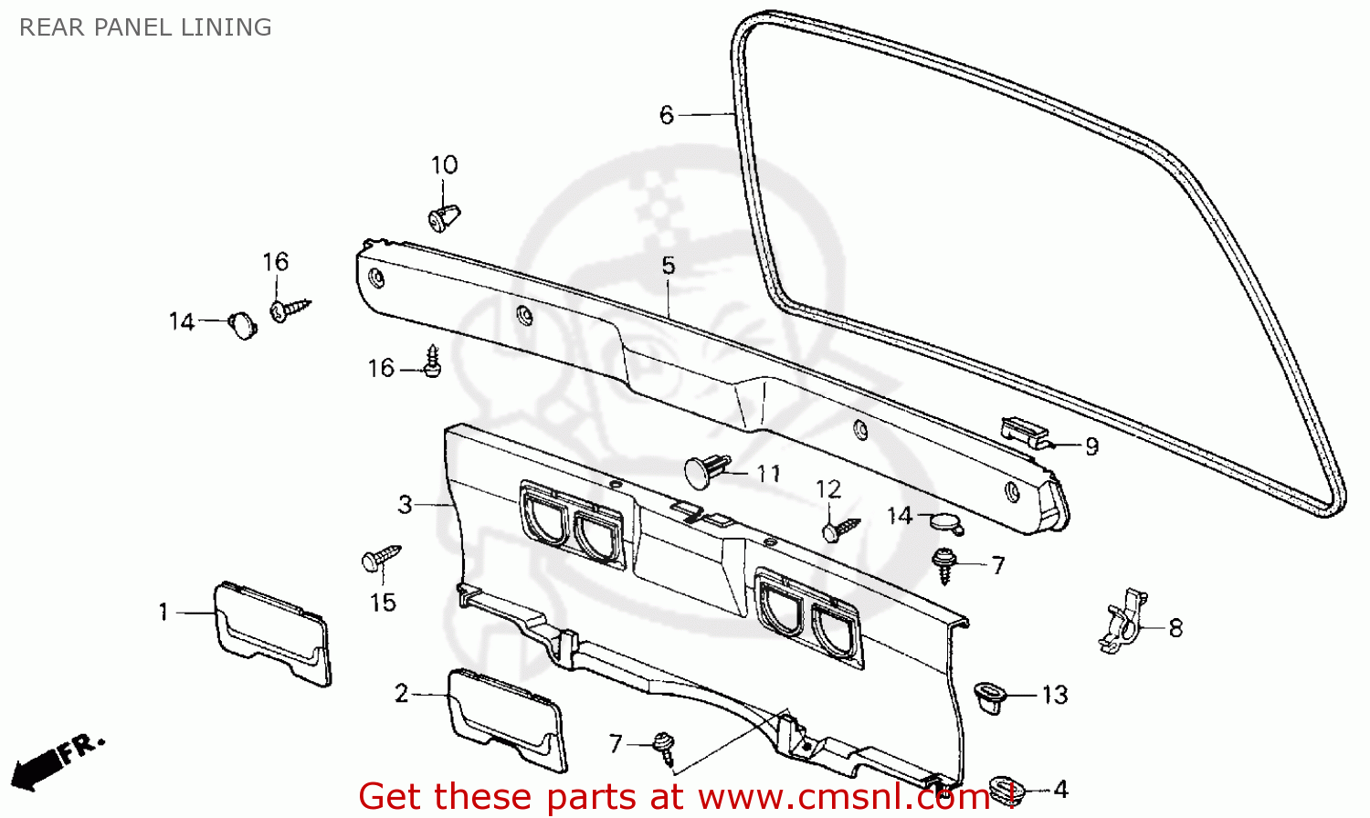 83837SB3000ZA: Lid,tail*b-32l* Honda - buy the 83837-SB3-000ZA at CMSNL