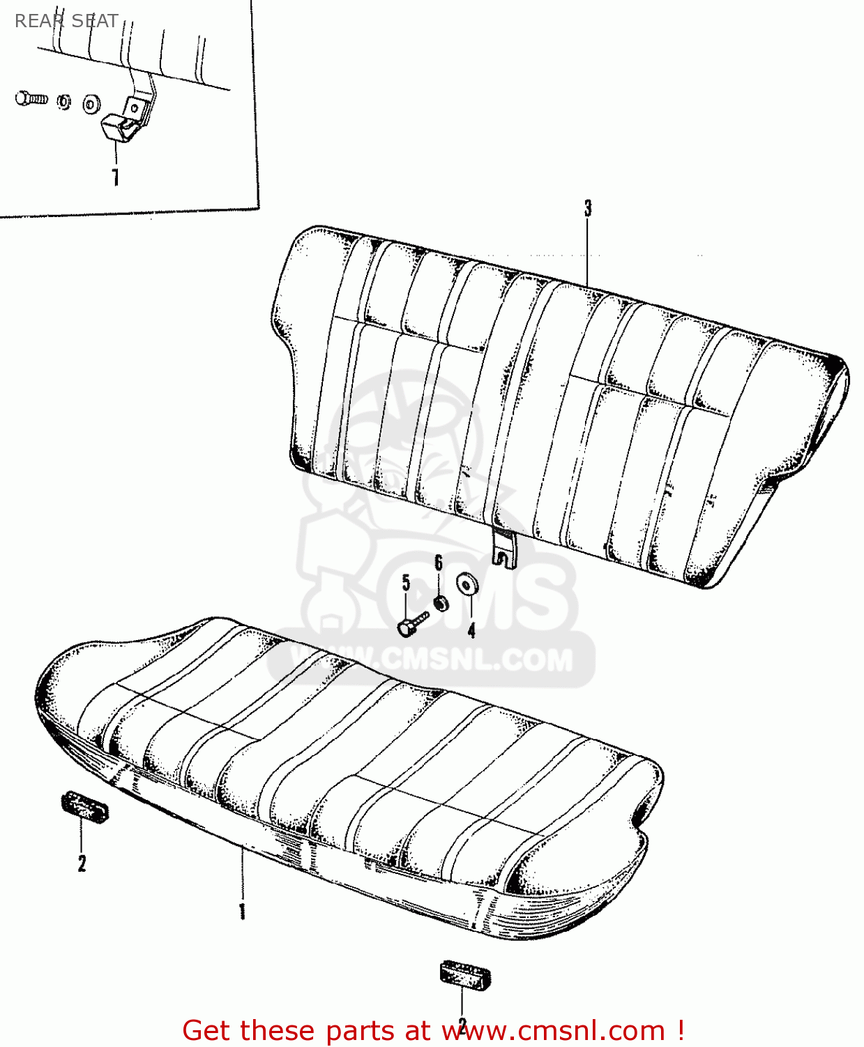 78200611014A Cushion Assy., Rear Seat Honda buy the 78200611014A