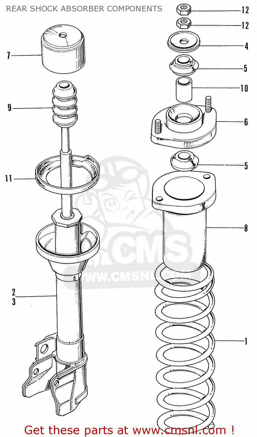52728634000 Bushing, Shock Absorber Stopper Honda buy the 52728634