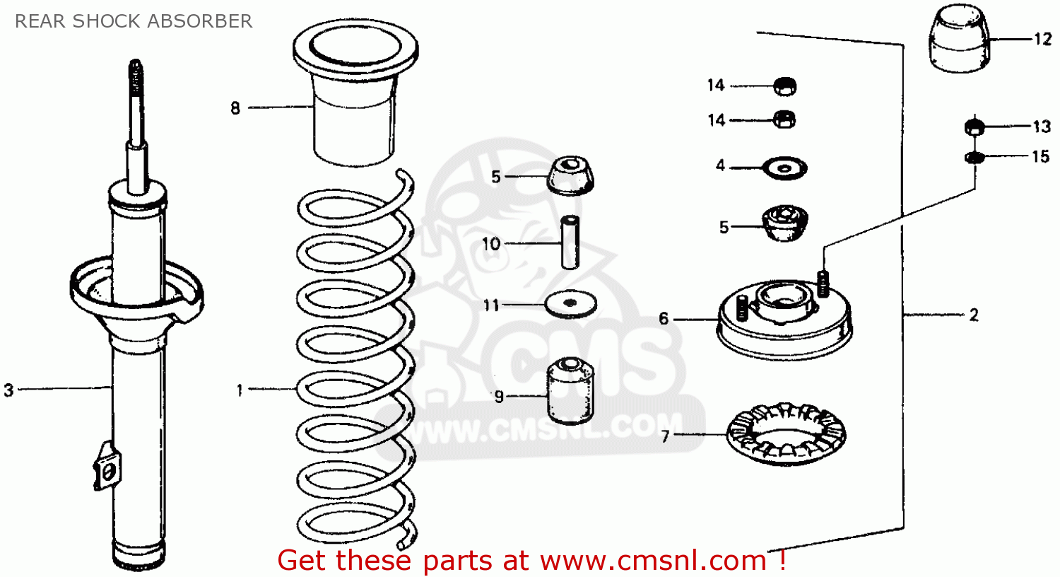 52611658674: Damper Unit,r.rr. Honda - buy the 52611-658-674 at CMSNL