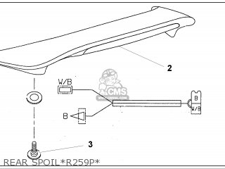 REAR SPOIL*R259P* REAR SPOIL*R259P*