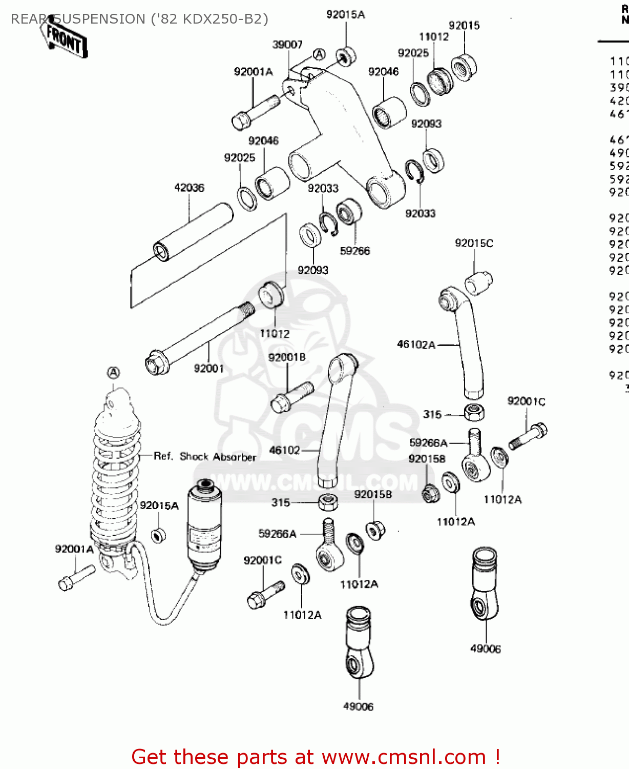 490061049: Boot,ball Joint Kawasaki - buy the 49006-1049 at CMSNL