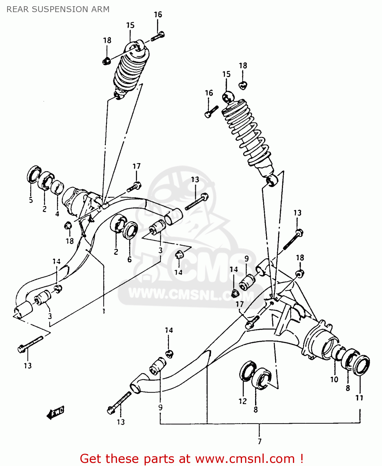 6110039870019 Swing Arm Assembly,rear Suzuki buy the 6110039870019
