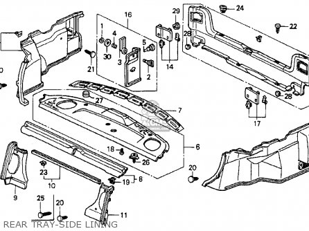 84640SM4A00ZC: Lining Assy*b44l* Honda - buy the 84640-SM4-A00ZC at CMSNL