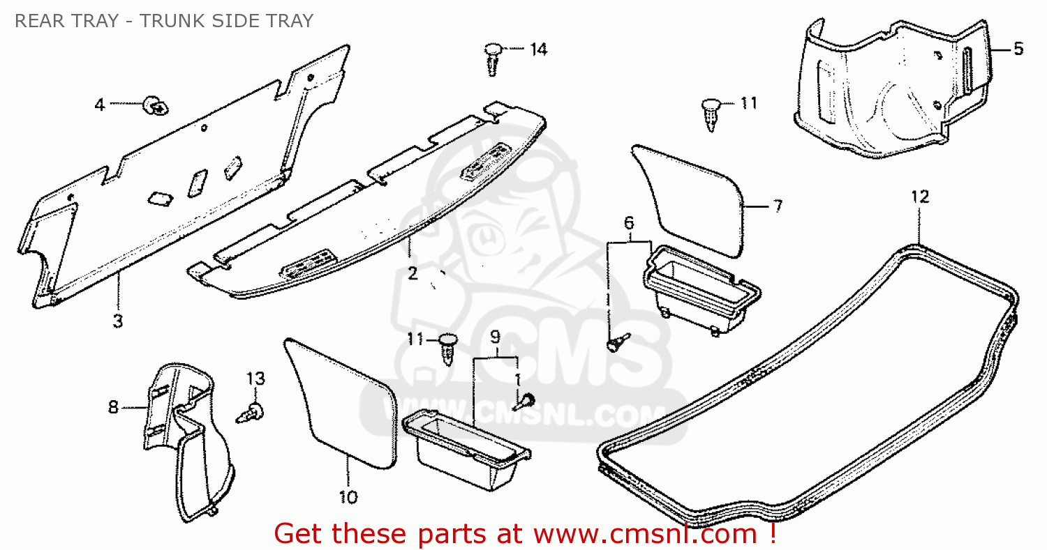 90670692003 Clip,tray Honda buy the 90670692003 at CMSNL