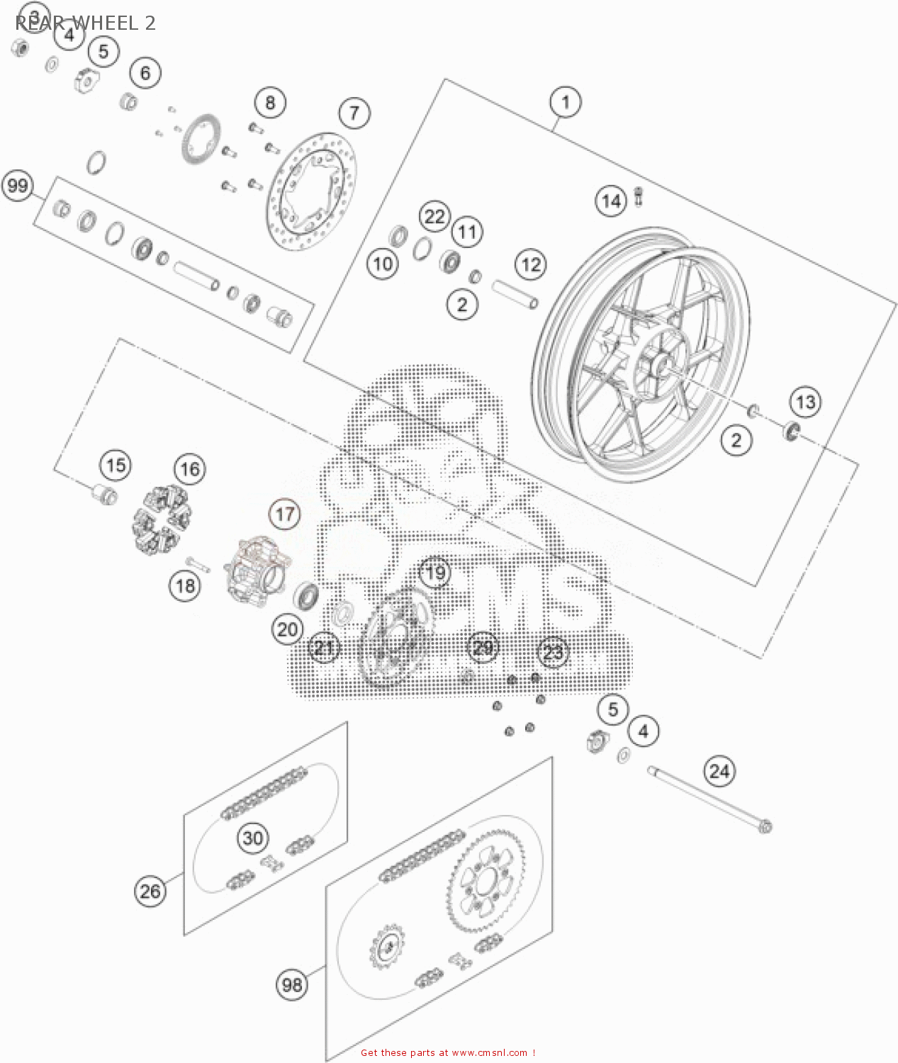 SPA2141463K118B Drivetrain Set 14z/46z Ktm buy the SPA2141463K118B