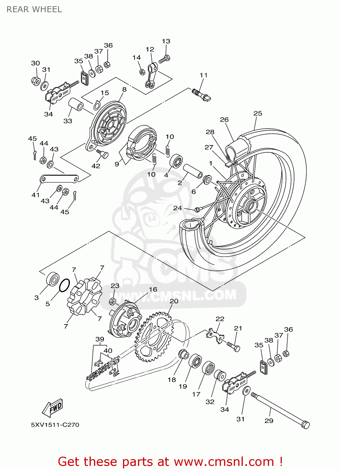 Yamaha COLLAR 9038712823 Yamaha COLLAR 9038712823