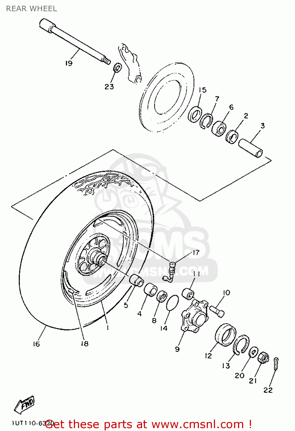 941151501L: Tire (150/90 Vb15 M/c)(3lr) Yamaha - buy the 94115-1501L at ...