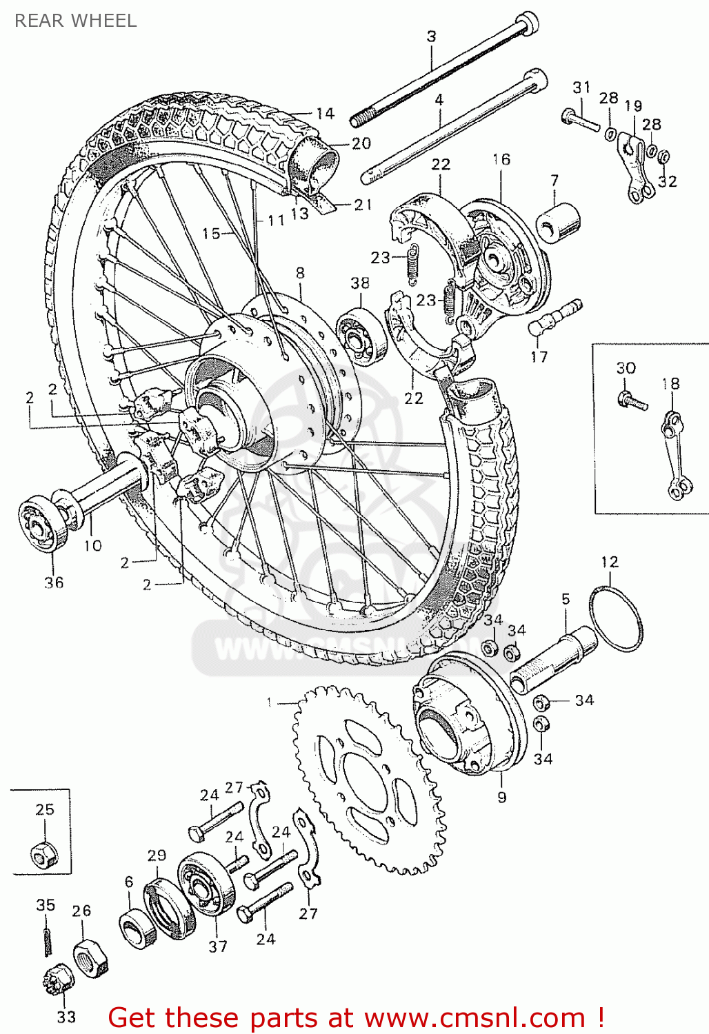 WASHER, TONGUED for C70 PASSPORT 1980 (A) USA - order at CMSNL