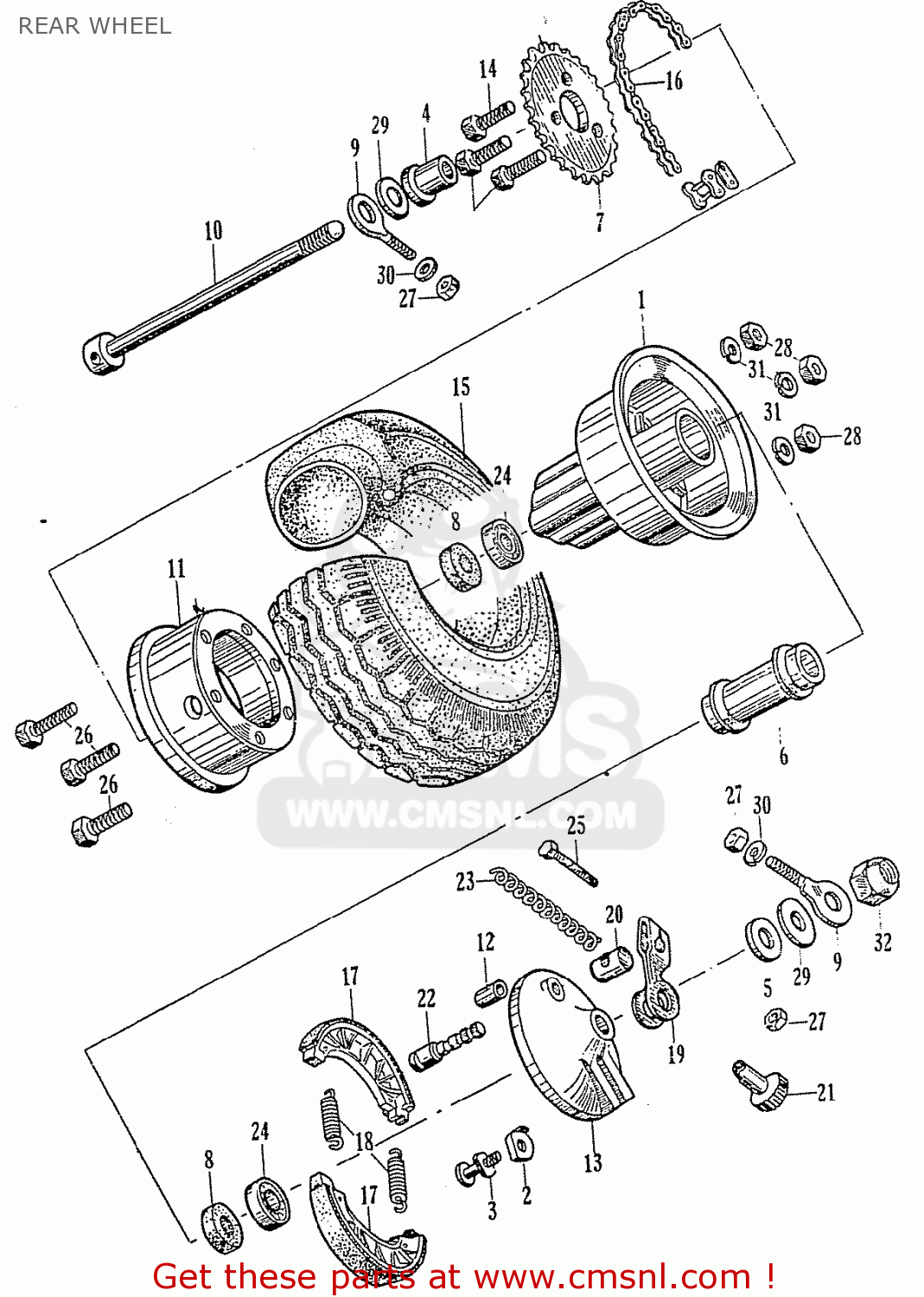 Honda BOLT, DRIVEN SPROCKET CLAMP 8703936 Honda BOLT, DRIVEN SPROCKET CLAMP 8703936
