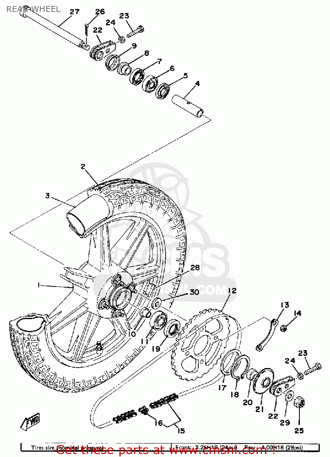 9458005106 Chain,drive (371) 50hds106fb Yamaha buy the 9458005106