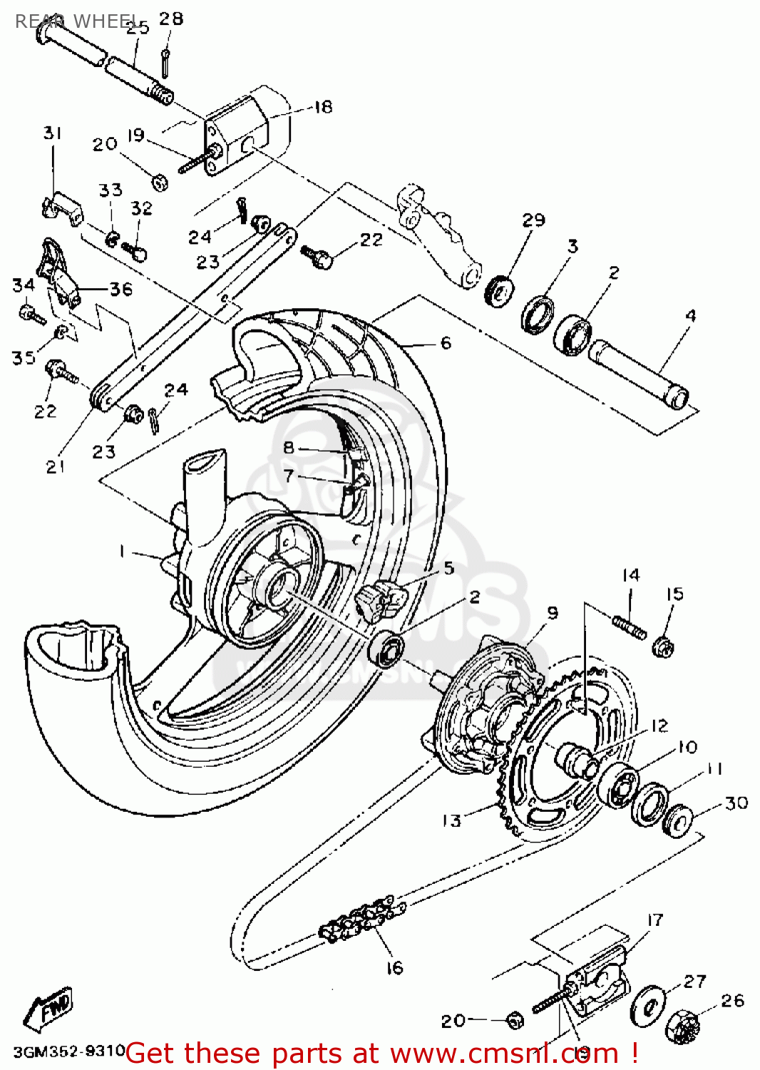 3GM2537100: Bar, Tension Yamaha - buy the 3GM-25371-00-00 at CMSNL