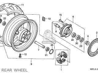 Axle, Rear Wheel photo