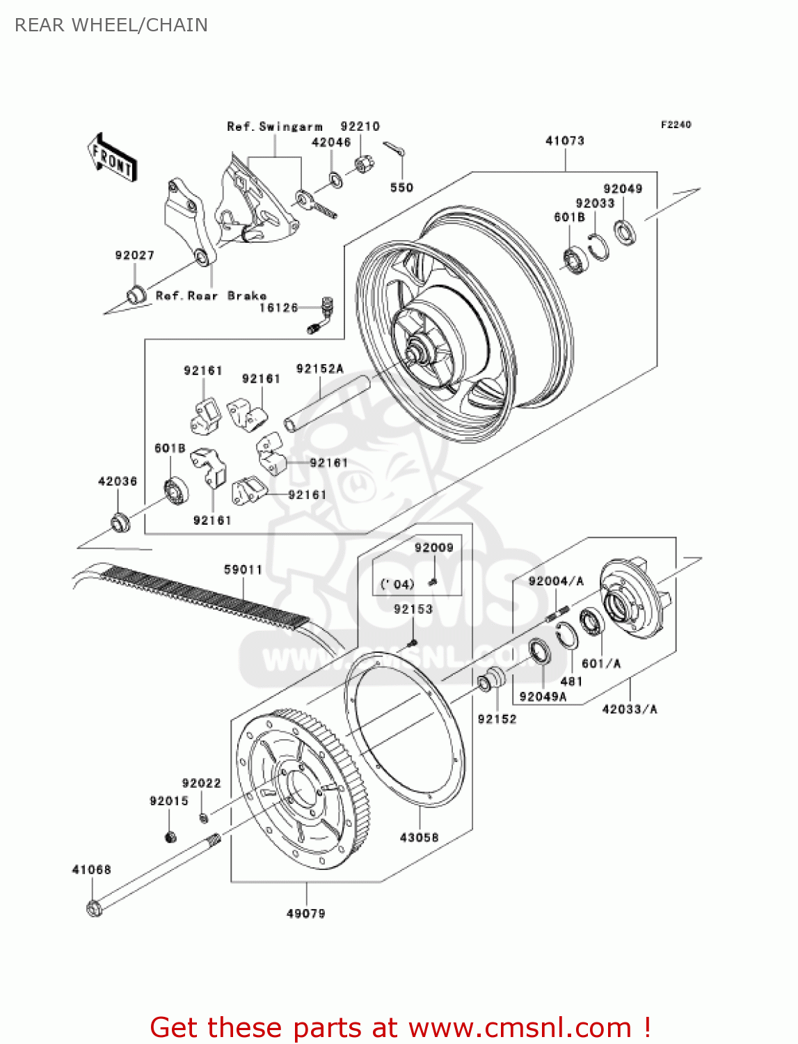 920040016: Stud,10x35 Kawasaki - buy the 92004-0016 at CMSNL