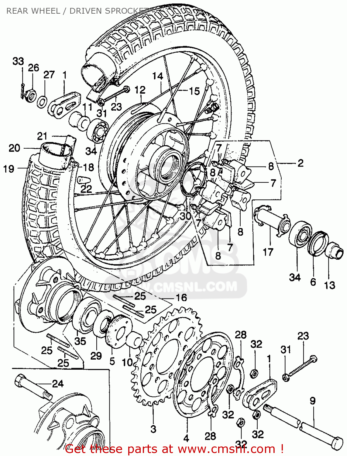 42301300000 Axle,rear.wheel Honda buy the 42301300000 at CMSNL