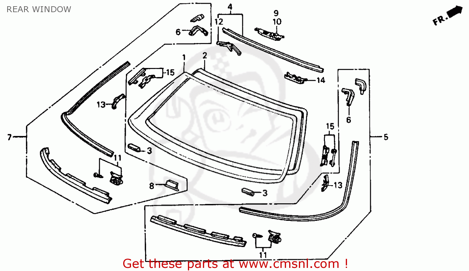 73262SM4902: Moulding Assy.,l. Honda - buy the 73262-SM4-902 at CMSNL