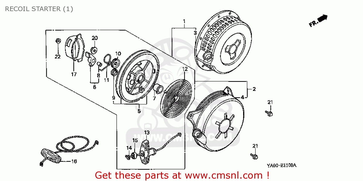 28400YA0801ZA: Starter Assy.*r8* Honda - buy the 28400-YA0-801ZA at CMSNL